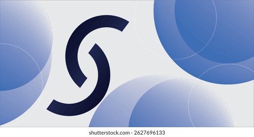 Abstract blue geometric background. Dynamic shapes composition. Eps10
