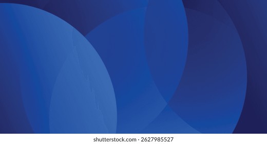 Abstract blue geometric background. Dynamic shapes circle vector illustration