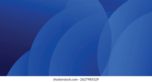 Abstract blue geometric background. Dynamic shapes circle vector illustration