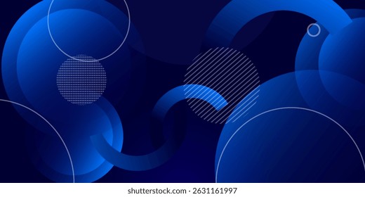 Abstract blue geometric background. Dynamic shapes composition. vector illustration. eps 10