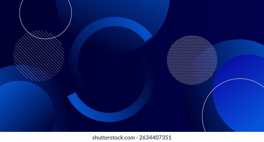 Abstract blue geometric background. Dynamic shapes composition. Eps10 vector