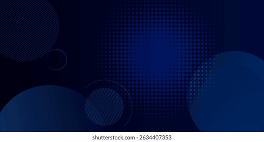Abstract blue geometric background. Dynamic shapes composition. Vector illustration