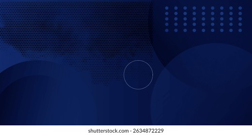 Abstract blue geometric background. Dynamic shapes composition. Vector illustration