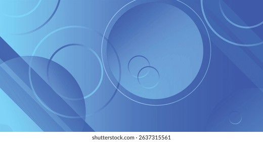 Abstract blue geometric background with dynamic shapes composition, creating a modern and stylish vector illustration for digital designs.