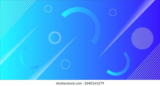 Abstract blue geometric background. Dynamic shapes composition. Vector illustration
