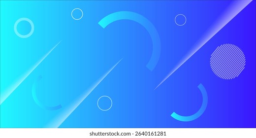 Abstract blue geometric background. Dynamic shapes composition. Vector illustration