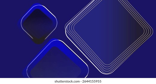 Fondo geométrico azul Abstractas. Composición de Formas dinámicas. Eps10