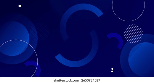 Abstract blue geometric background. Dynamic shapes composition. Eps10 vector