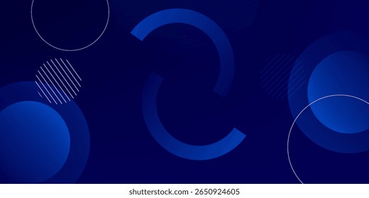 Abstract blue geometric background. Dynamic shapes composition. Eps10 vector