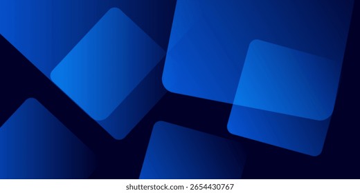 Abstract blue geometric background. Dynamic shapes composition. Eps10