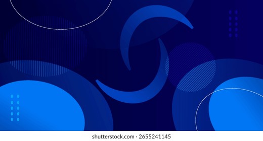 Fondo geométrico azul Abstractas. Composición de Formas dinámicas. Vector Eps10. Ilustración vectorial. Fondo azul