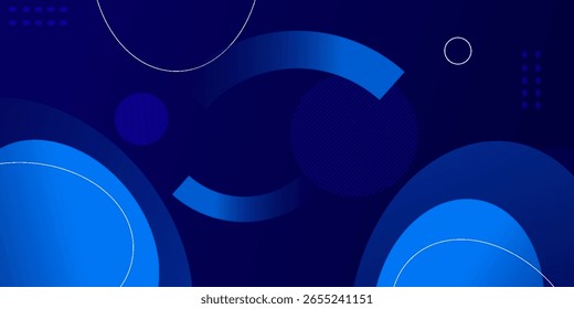 Abstract blue geometric background. Dynamic shapes composition. vector illustration. eps 10. blue background