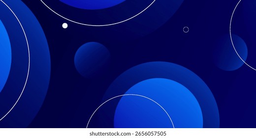 Abstract blue geometric background. Dynamic shapes composition. Eps10 vector