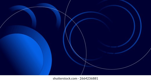 Fundo geométrico azul abstrato. Composição de formas dinâmicas. Vetor Eps10