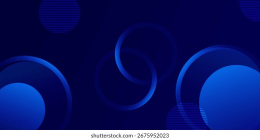 Abstrakter blauer geometrischer Hintergrund. Dynamische Formenzusammensetzung. EPS10-Vektor