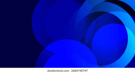 Abstract blue geometric background. Dynamic shapes composition. good simple art.