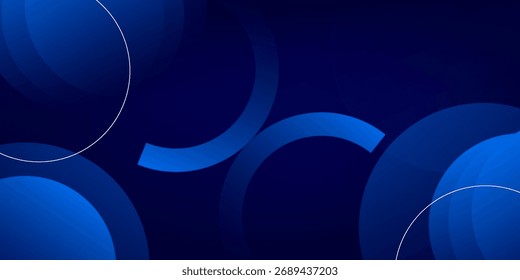 Abstract blue geometric background. Dynamic shapes composition. Eps10 vector