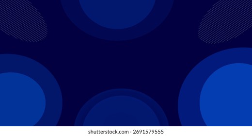 Abstract blue geometric background. Dynamic shapes composition. Eps10 vector
