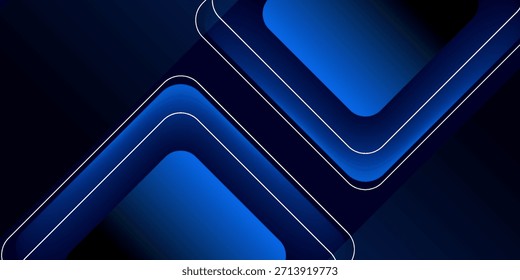 fundo geométrico azul abstrato. composição de formas dinâmicas. eps10