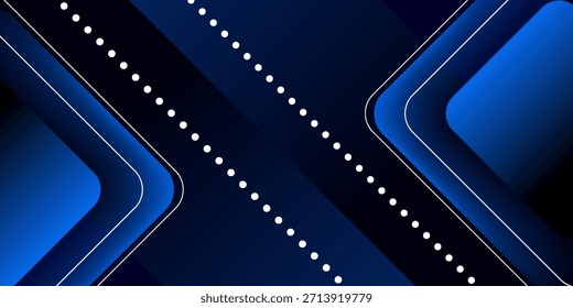 Fondo geométrico azul abstracto. composición de Formas dinámicas. EPS10