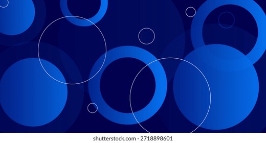 Abstrakter blauer geometrischer Hintergrund. Dynamische Formenzusammensetzung. Vektor EPS10