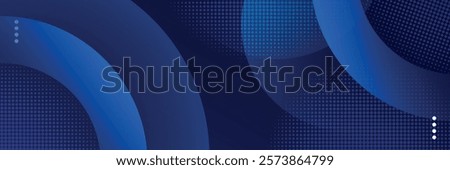 Abstract blue geometric background. Dynamic shapes composition.vector