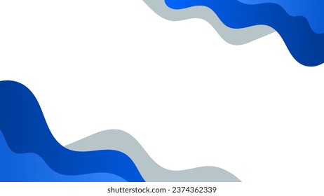 Abstract blue geometric background with fluid shapes. vector illustration