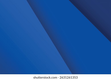Abstract blue geometric background. Illustration of unusual modern material design background. Verical lines with shadow. Vector Design