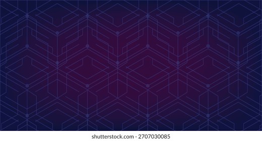 An abstract blue geometric background with interconnected line patterns creates a modern and futuristic design.