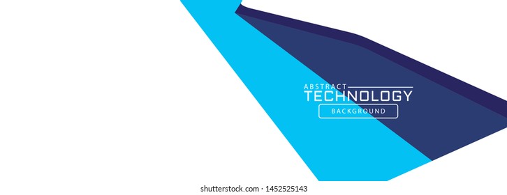 abstract blue geometric background with lines. illustration technology.