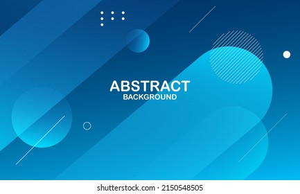 Abstract blue geometric background. Liquid color background design. Fluid shapes composition. Vector illustration