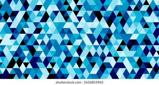 Fondo geométrico azul Abstractas con patrón de triángulo moderno.