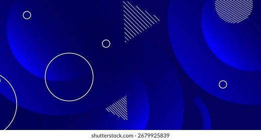 Abstract blue geometric background. abstract blue background with overlapping circle.