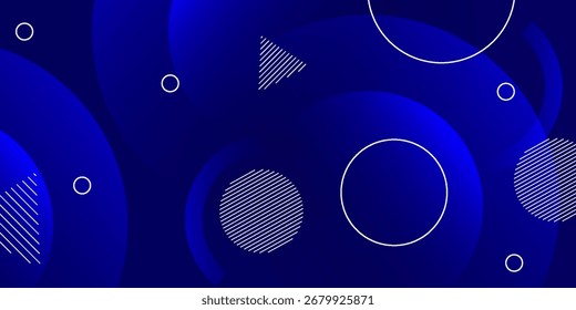 Fondo geométrico azul Abstractas. fondo azul abstracto con círculo superpuesto.
