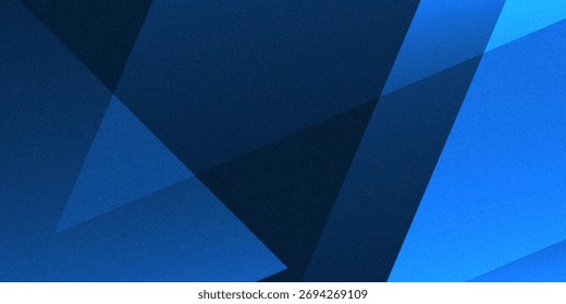Fondo geométrico azul Abstractas con triángulos superpuestos. Concepto de Tecnología futurista