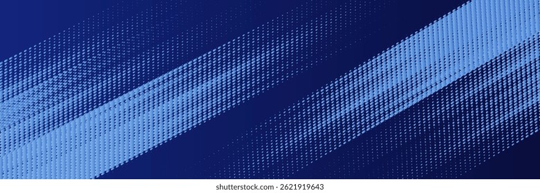 Abstract Blue Geometric Background with Pixelated Gradient Design