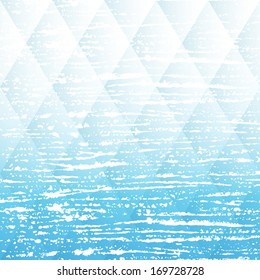Abstract blue geometric background. Shining in sun sea.