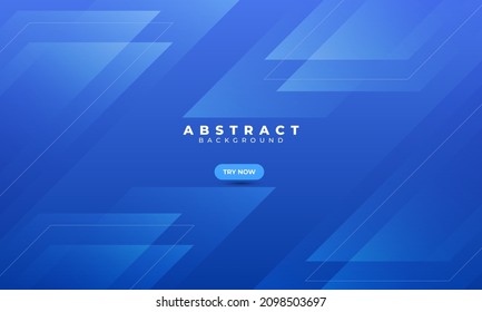 Abstract Blue Geometric Background. Smooth Color Gradation. Dynamic And Sport Banner Concept