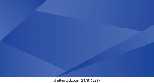Abstract blue geometric background. smooth color gradation. dynamic and sport banner concept vector illustration