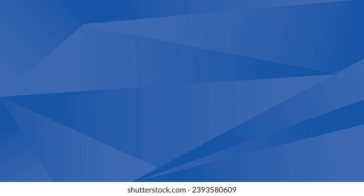 Abstract blue geometric background. smooth color gradation. dynamic and sport banner concept vector illustration modern