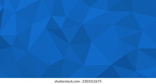 abstract blue geometric background with triangles