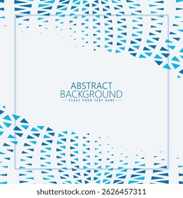 Abstract Blue Geometric Background with geometric triangles