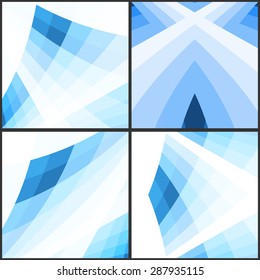 Abstract blue geometric background. Vector illustration. Clip-art