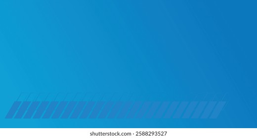 abstract blue geometric banner background with overlapping diagonal layers, simple elegant