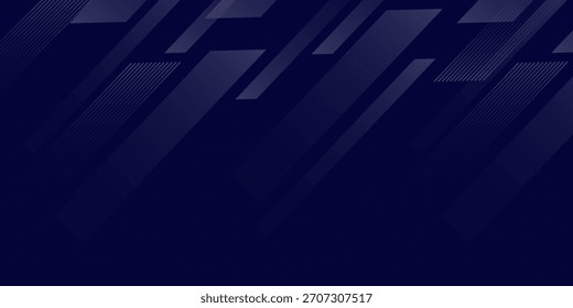 Fondo de Anuncio geométrico azul abstracto con capas diagonales superpuestas. Ilustración vectorial