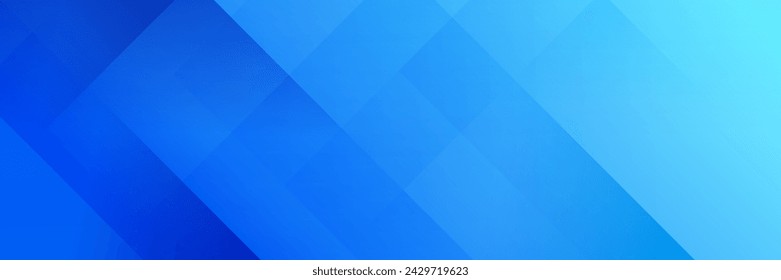 Abstract blue Geometric banner design background.