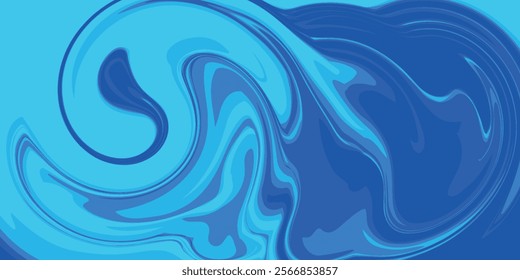 Abstract blue Geometric banner design background.
