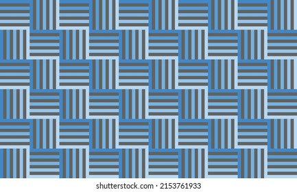 Abstract blue geometric color gradient background. Vector basic shape of a repeating line or square. Backdrop pattern with hi-tech digital technology concept, simple, modern, and futuristic.