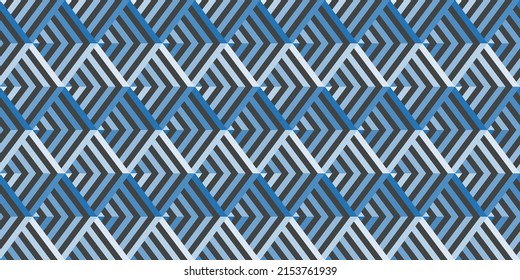 Abstract blue geometric color gradient background. Vector basic shape of a repeating line or triangle. Backdrop pattern with the concept of hi-tech digital technology, simple, modern, and futuristic.