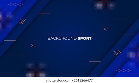 Abstract blue geometric composition, speed technology futuristic sport design background vector illustration.